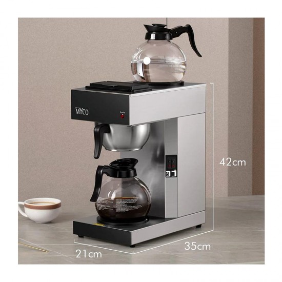 Myco RH-330 Filtre Kahve Makinesi, 2 Potlu